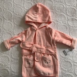 NWT Pink Baby Bathrobe